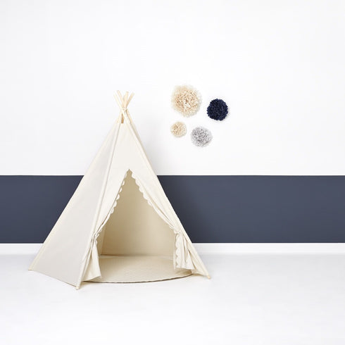 Teepee mängutelk, naturaalne